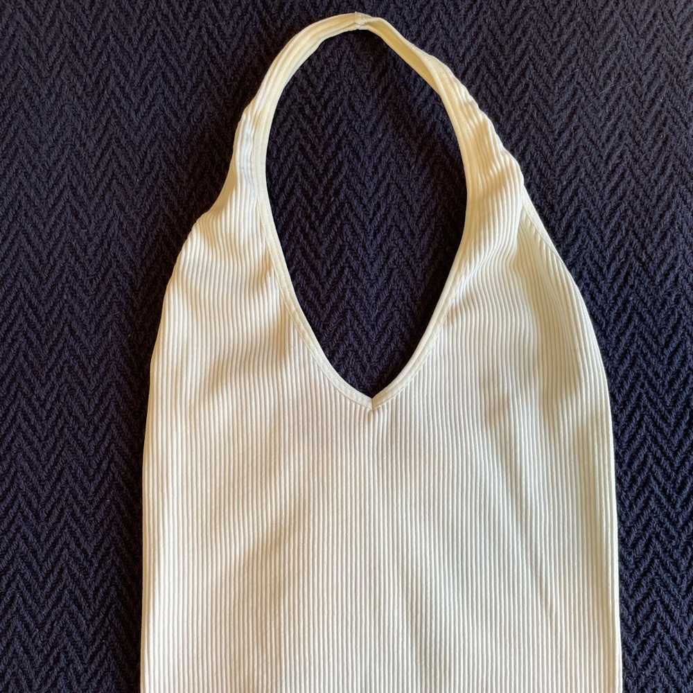UO ribbed cropped halter